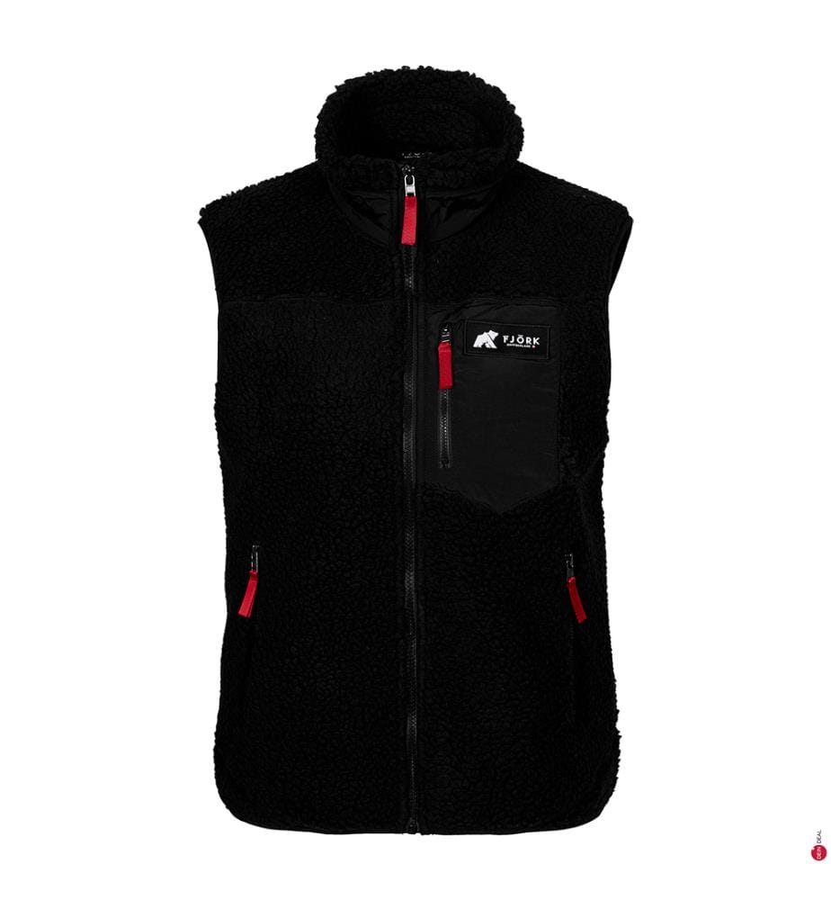 Ärmellose Daunenjacke Fleece Pilatus MC - Schwarz