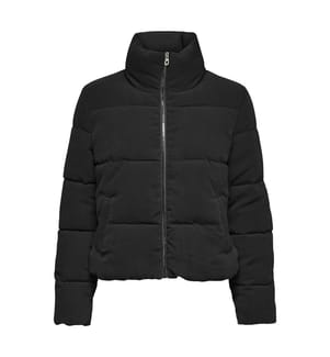 Steppjacke mit Stehkragen - Schwarz
