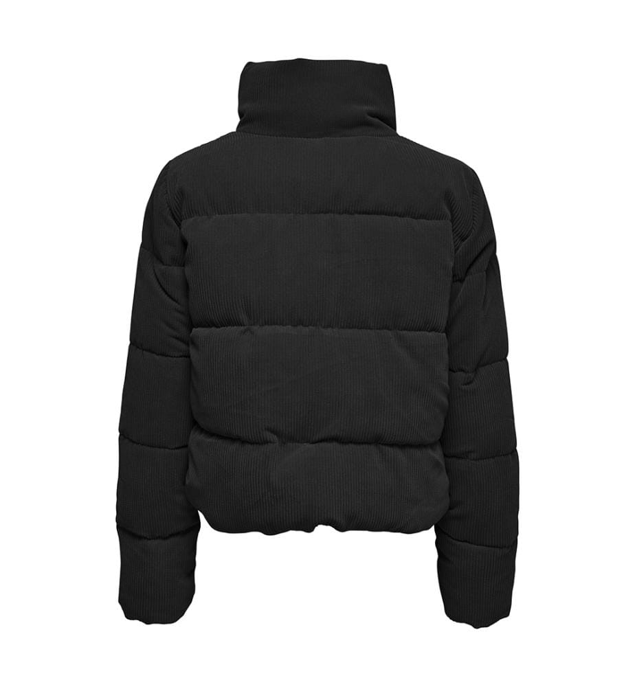 Steppjacke mit Stehkragen - Schwarz