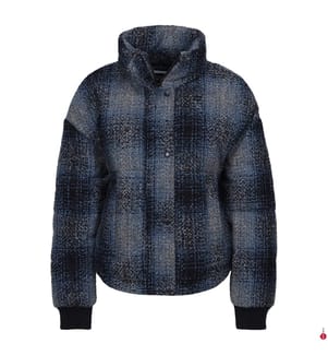 Winterjacke - Marine und Blau und Beige