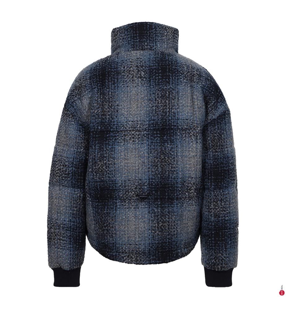 Winterjacke - Marine und Blau und Beige