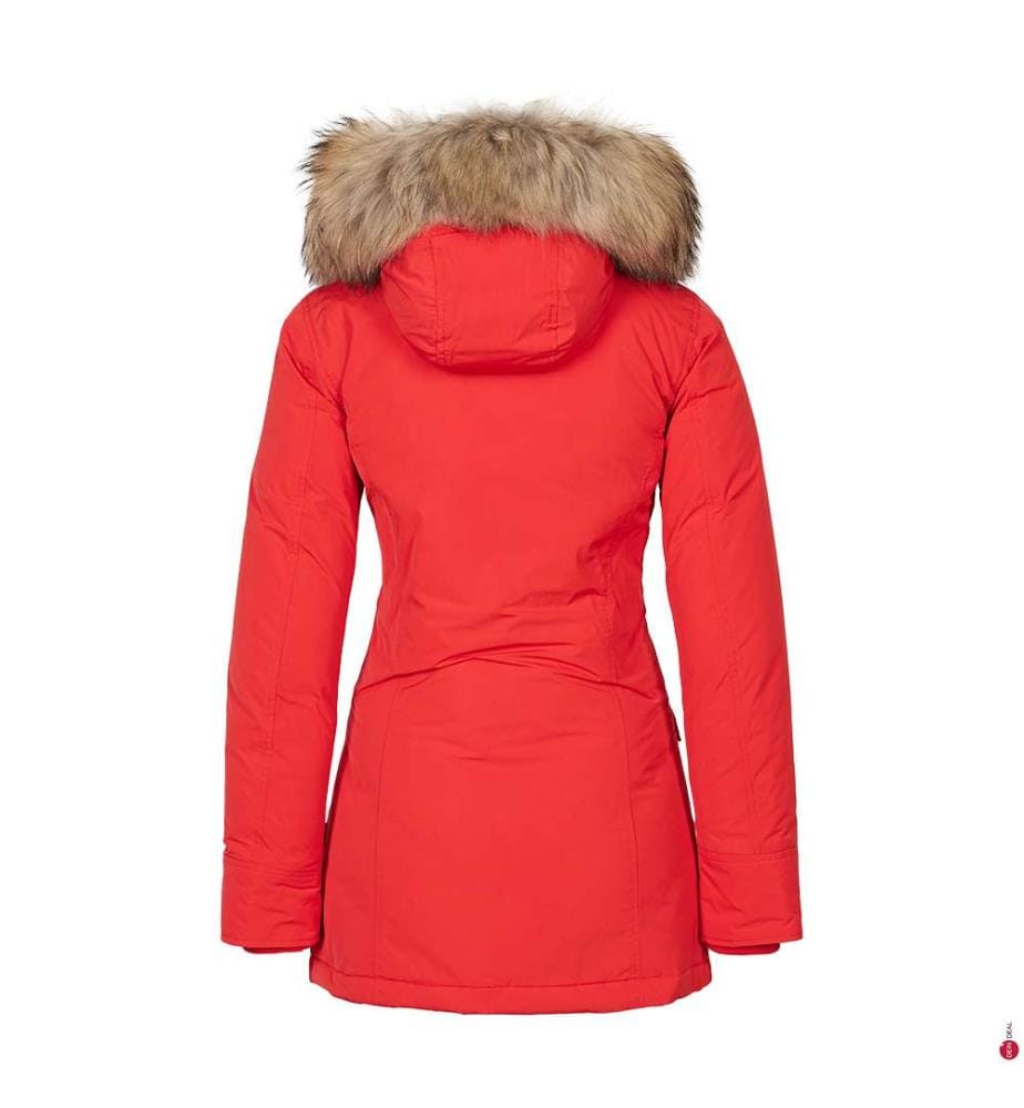 Luxury Arctic DF Parka mit abnehmbarem Fell - Rot