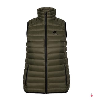 Ärmellose Daunenjacke Merino Nordend - Grün