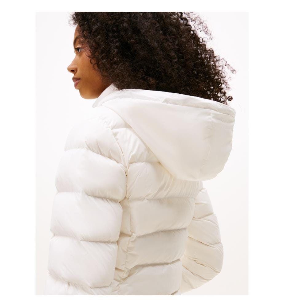 Manteau duvet long – Écru