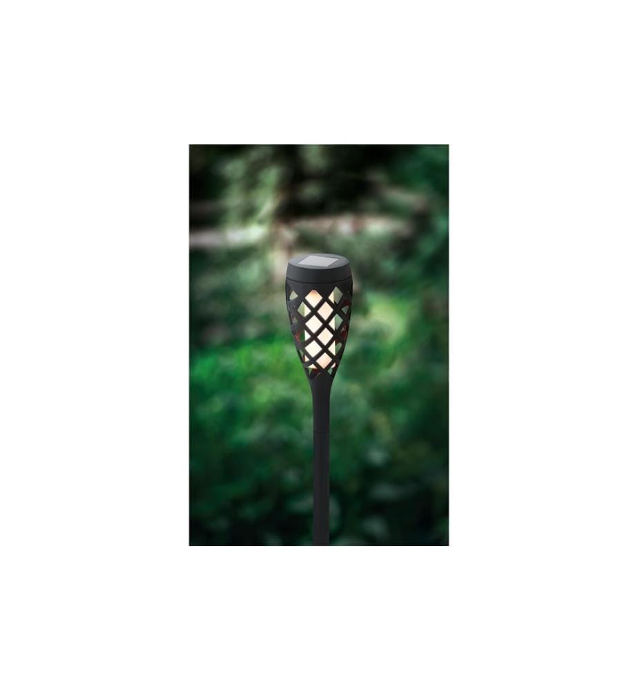 EGLO - Leuchten Gartenlicht Solar Fackel, Schwarz