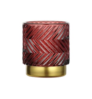EGLO - Windlicht Bezamby Dunkelrot/Gold