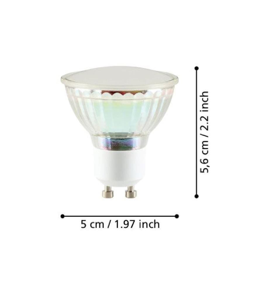 EGLO - Leuchten Lampe 4.6 W GU10 Blanc chaud