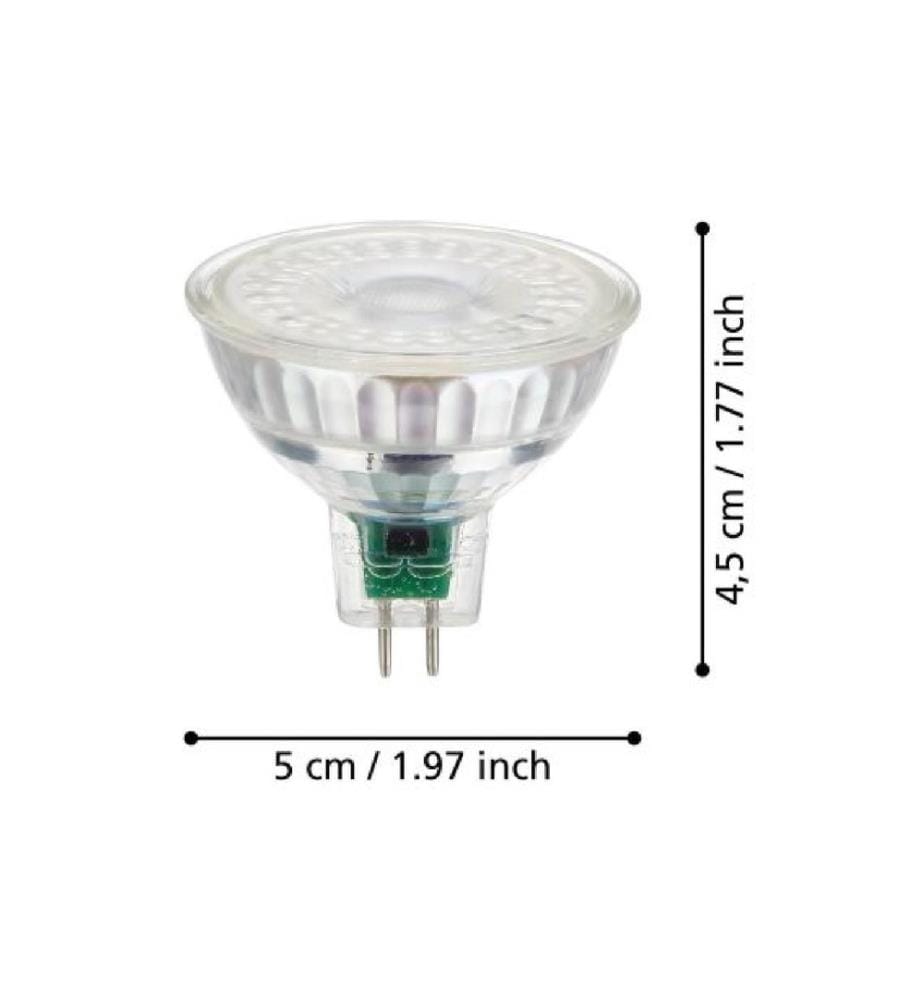 EGLO - Leuchten Lampe 4.5 W GU5.3 Blanc chaud