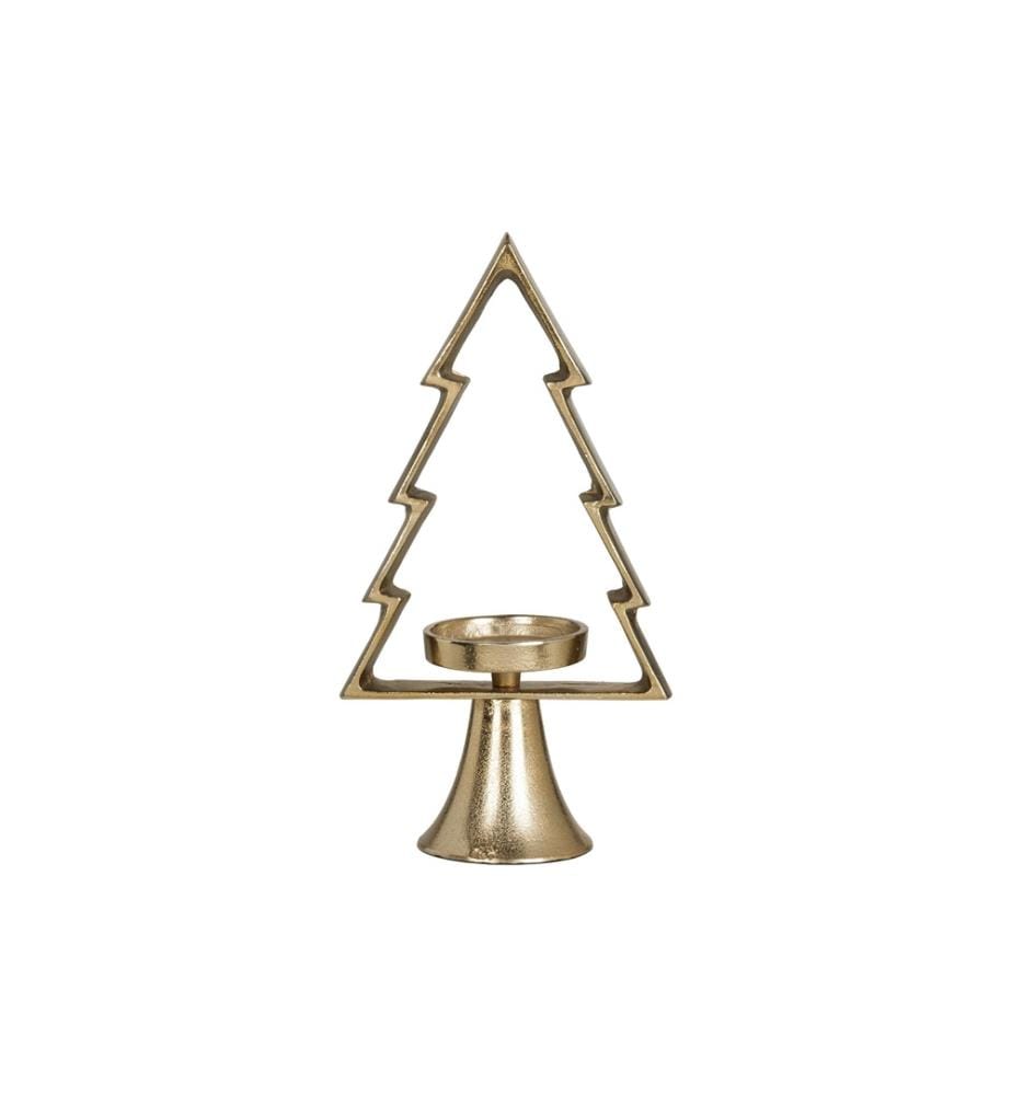EGLO - Weihnachtswindlicht Tanne Mukayle 34 cm, Gold