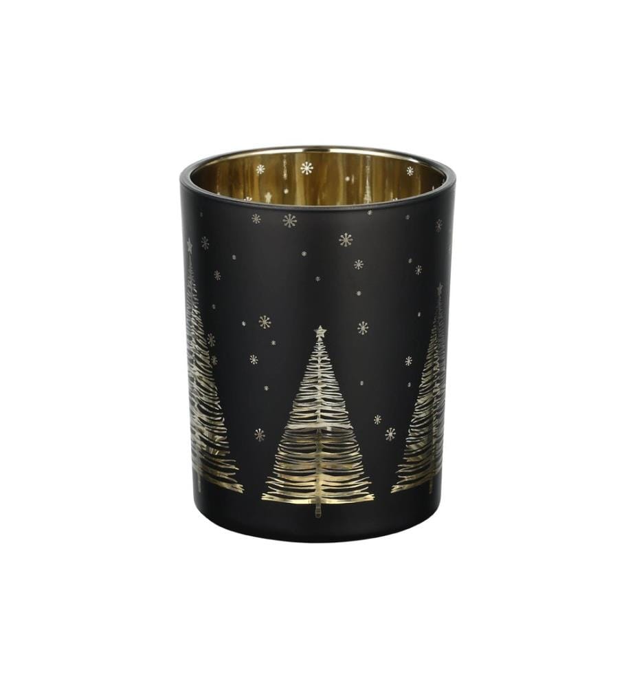 EGLO - Weihnachtswindlicht Lukut Ø 10 cm, Gold/Schwarz