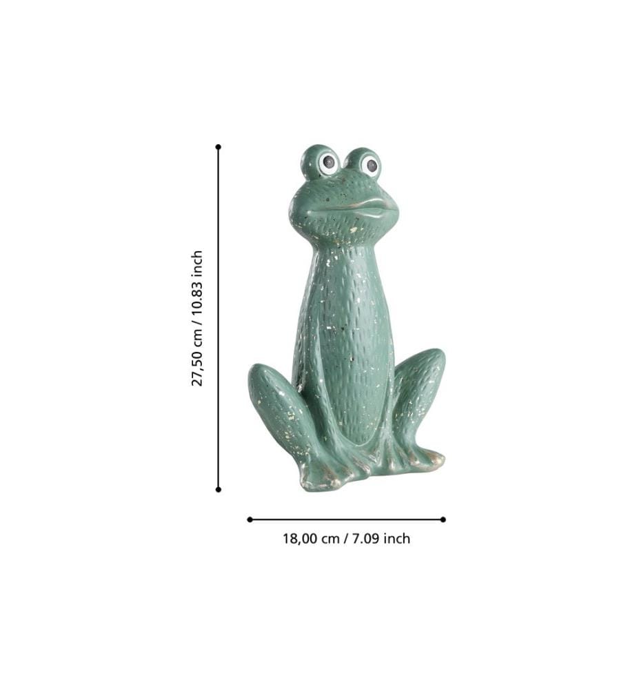 EGLO - Dekofigur Frosch Saidane 27.5 cm, Salbeigrün