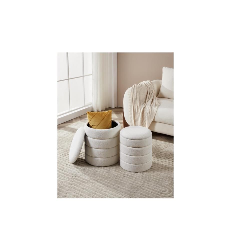 EGLO - Tabouret Ampahaka 2 pièces, blanc