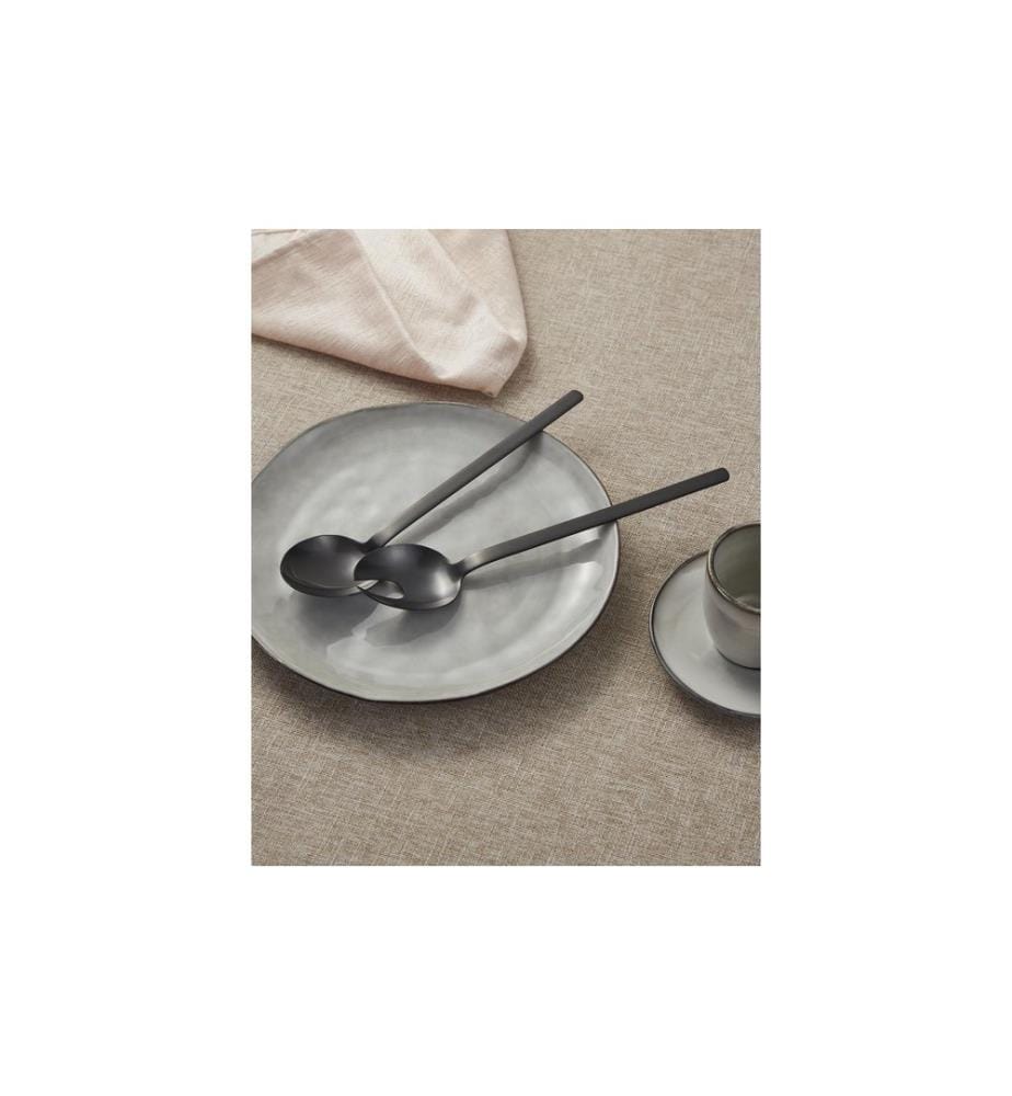 EGLO - Salatbesteck Seoni 2-teilig, Schwarz Matt