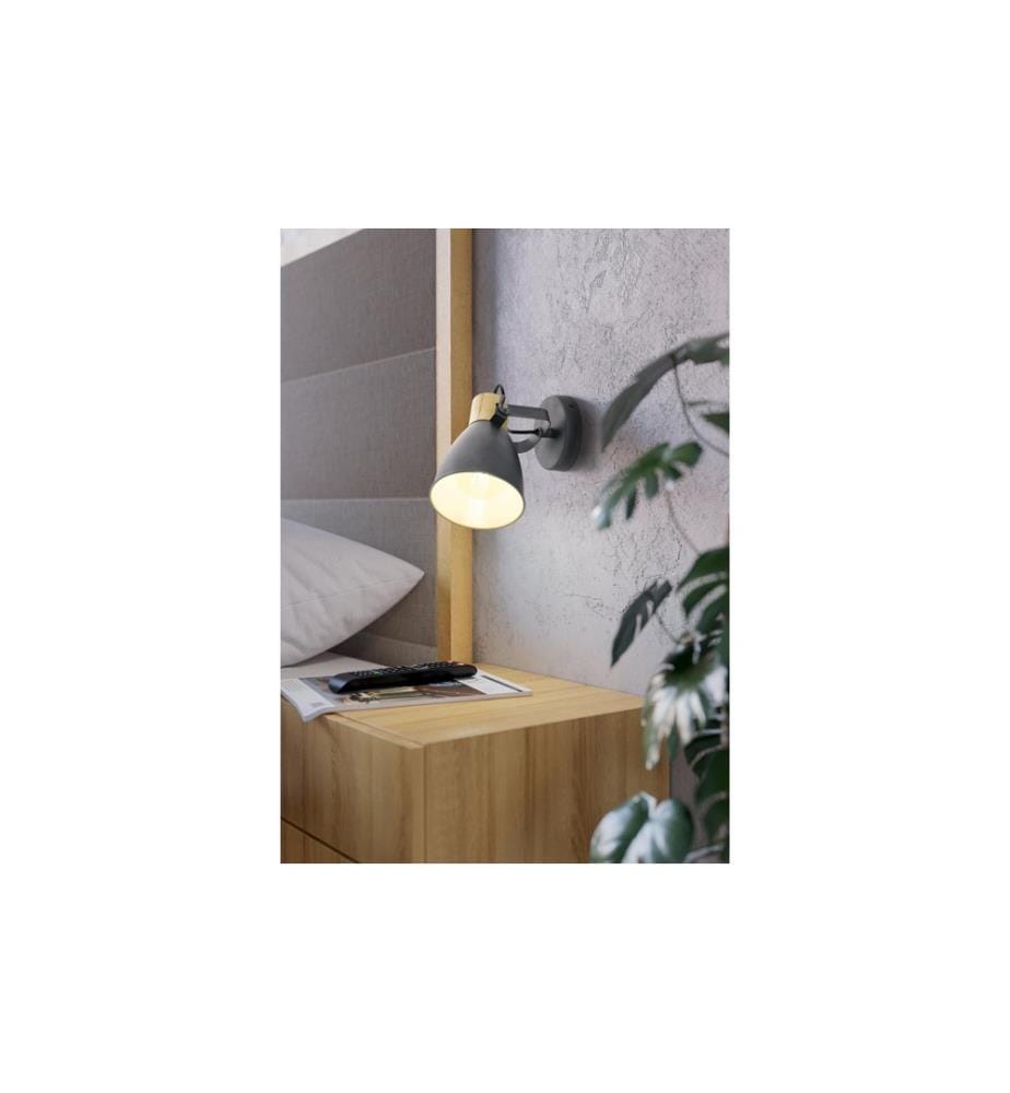 EGLO - Leuchten Spot encastré COSWARTH anthracite-bois excl. E27 1x25W