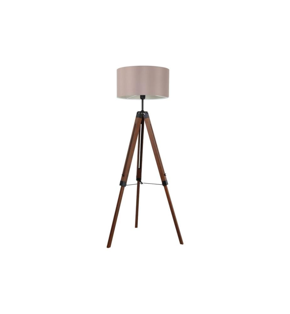 EGLO - Leuchten Lampe sur pied LANTADA noisette excl. E27 1x60W