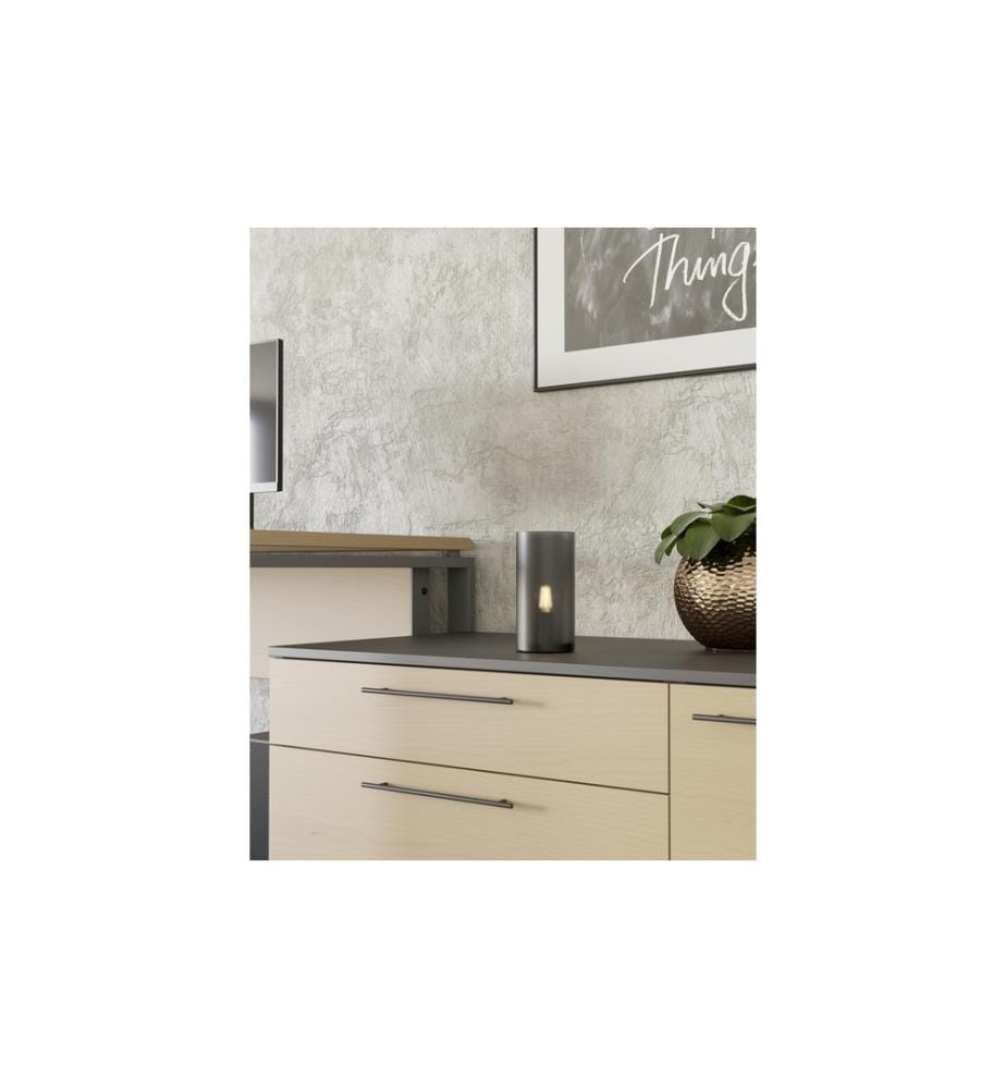 EGLO - Leuchten Lampe de bureau GEO gris excl. E14 1x40W