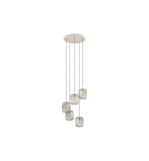 EGLO - Leuchten Pendelleuchte ROMAZZINA beige exkl. E27 5x40W