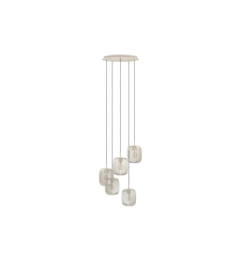 EGLO - Leuchten Lampe suspendue ROMAZZINA beige exkl. E27 5x40W