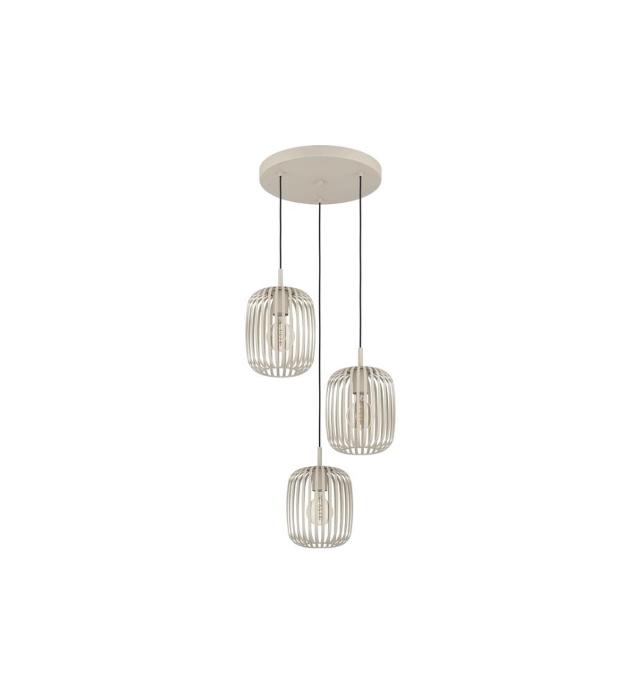 EGLO - Leuchten Lampe suspendue ROMAZZINA beige exkl. E27 3x40W