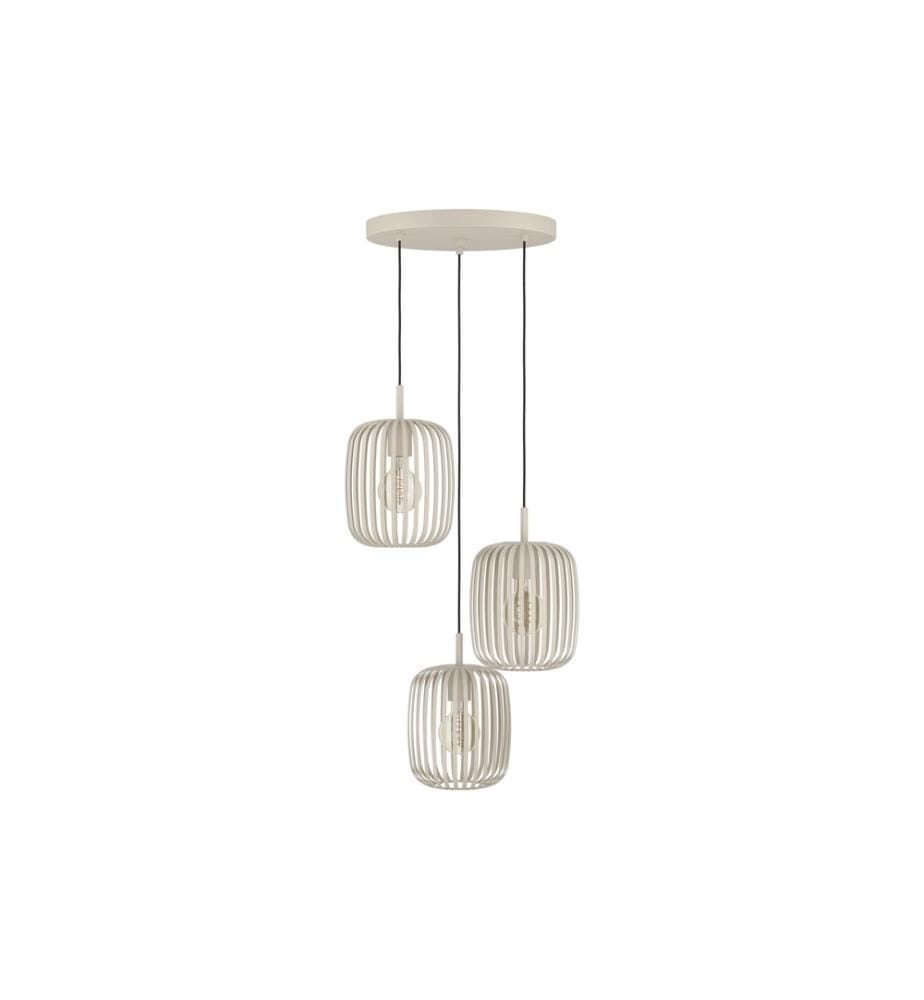 EGLO - Leuchten Lampe suspendue ROMAZZINA beige exkl. E27 3x40W