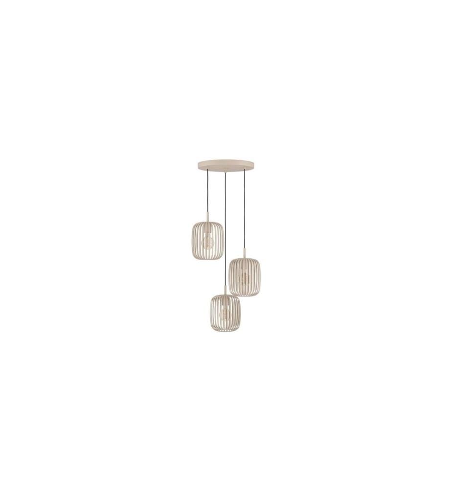 EGLO - Leuchten Lampe suspendue ROMAZZINA beige exkl. E27 3x40W