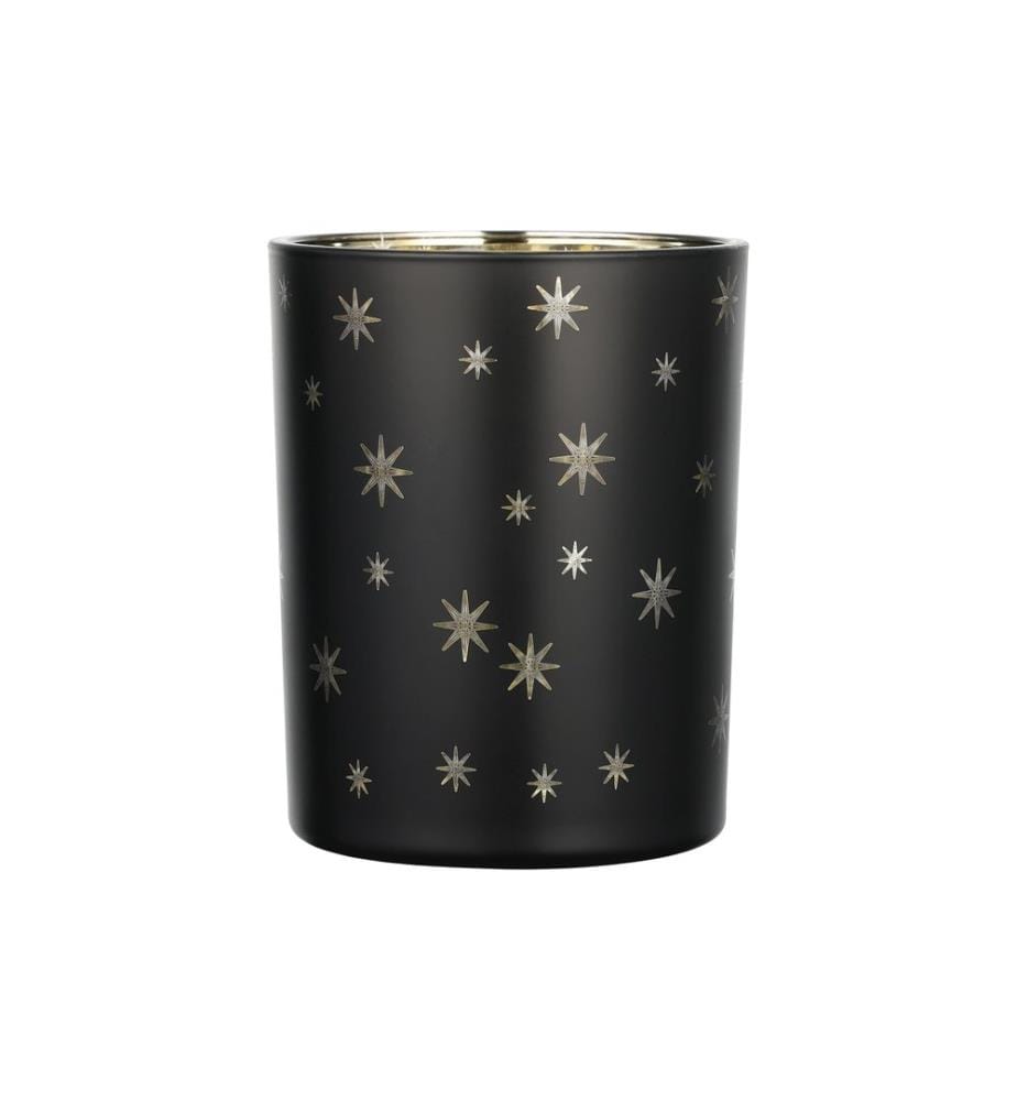 EGLO - Teelichthalter Lukut 12.5 cm Gold/Schwarz, Glas