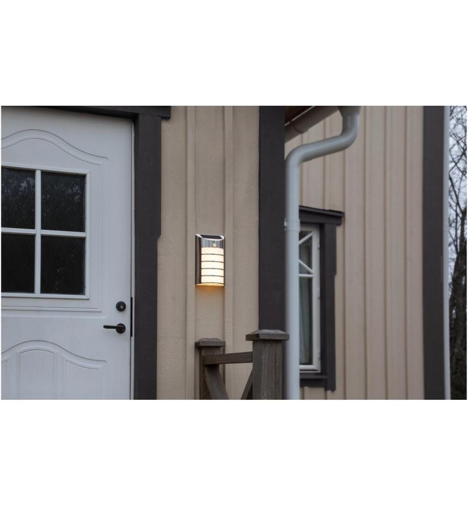 EGLO - Leuchten Gartenlicht Solarleuchte mit Sensor Silber
