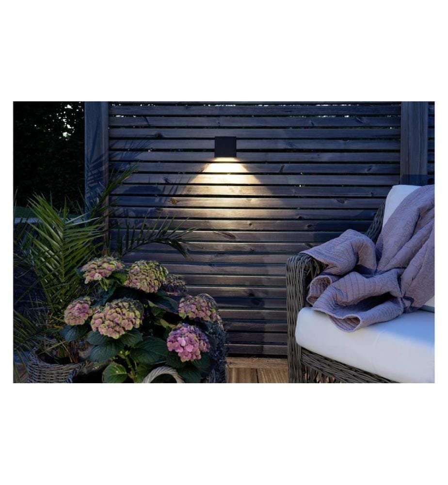 EGLO - Leuchten Gartenlicht Solar Wandleuchte Schwarz
