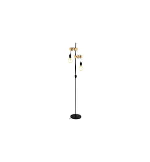 EGLO - Leuchten Lampe sur pied TOWNSHEND 2x E27 Noir