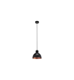 EGLO - Leuchten Pendelleuchte TRURO 1 1x E27 Schwarz