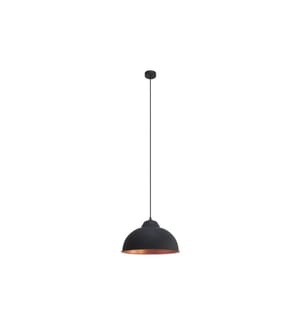 EGLO - Leuchten Pendelleuchte TRURO 2 1x E27, 37 cm Schwarz