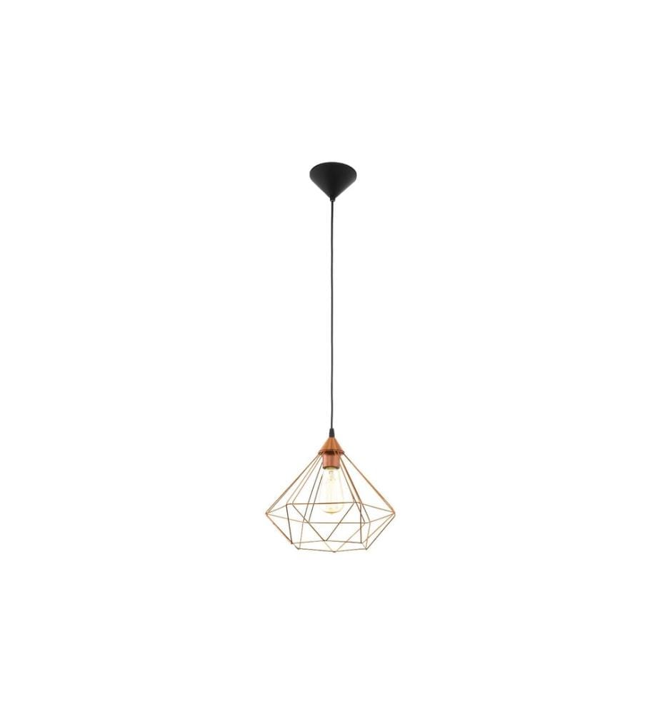 EGLO - Leuchten Lampe suspendue TARBES 1x E27, 32,5 cm cuivre