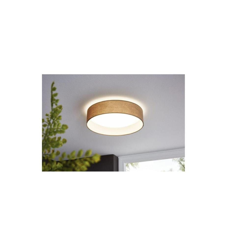 EGLO - Leuchten Deckenleuchte PASTERI 1 1x 11 W 3000 K, Taupe