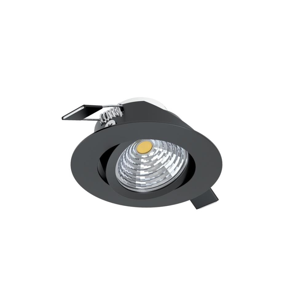 EGLO - Leuchten Einbauspot Saliceto 1 Rund 1x 6 W 2700 K, Schwarz