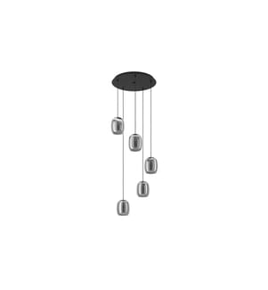 EGLO luminaire plafonnier CIAMPINO noir excl. E27 5x28W