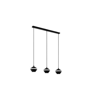 EGLO Luminaire suspension PERPIGO 3x GU10, Noir/Blanc