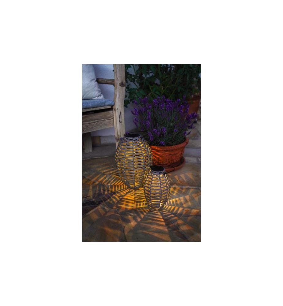 EGLO Leuchten Lanterne solaire en plastique Gris