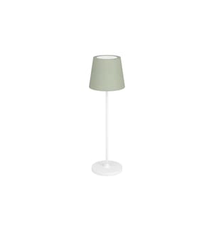 EGLO Leuchten Lampe de bureau Batterie Leonero H:340 LED-CCT Touch Vert/Blanc