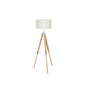 EGLO Luminaire Lampadaire LANTADA naturel sans ampoule E27 1x60W