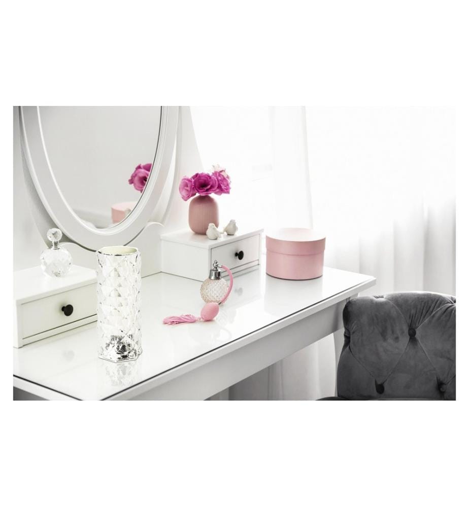 EGLO Luminaires Lampe de table LUCIGNANO Batterie LED-RGB Tactile Transparent