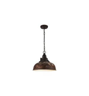 EGLO Luminaire Suspension GRANTHAM 1 1x E27 Marron