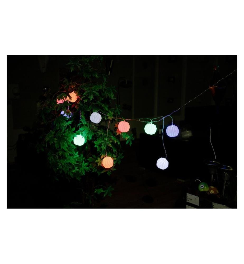 EGLO guirlande lumineuse solaire RGB 200 cm, blanc