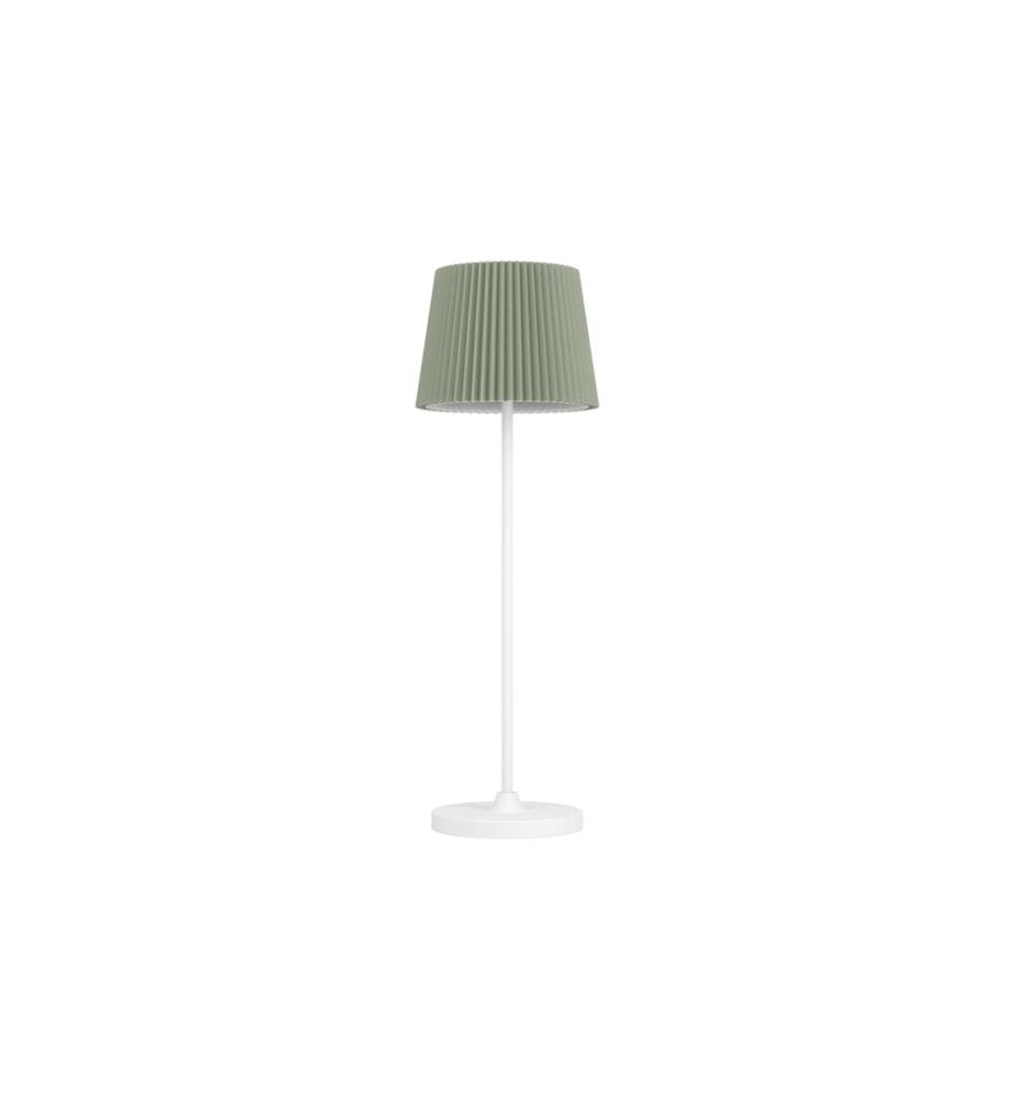 EGLO Leuchten Lampe de bureau Batterie Leonero H:370 LED-CCT Touch Vert/Blanc