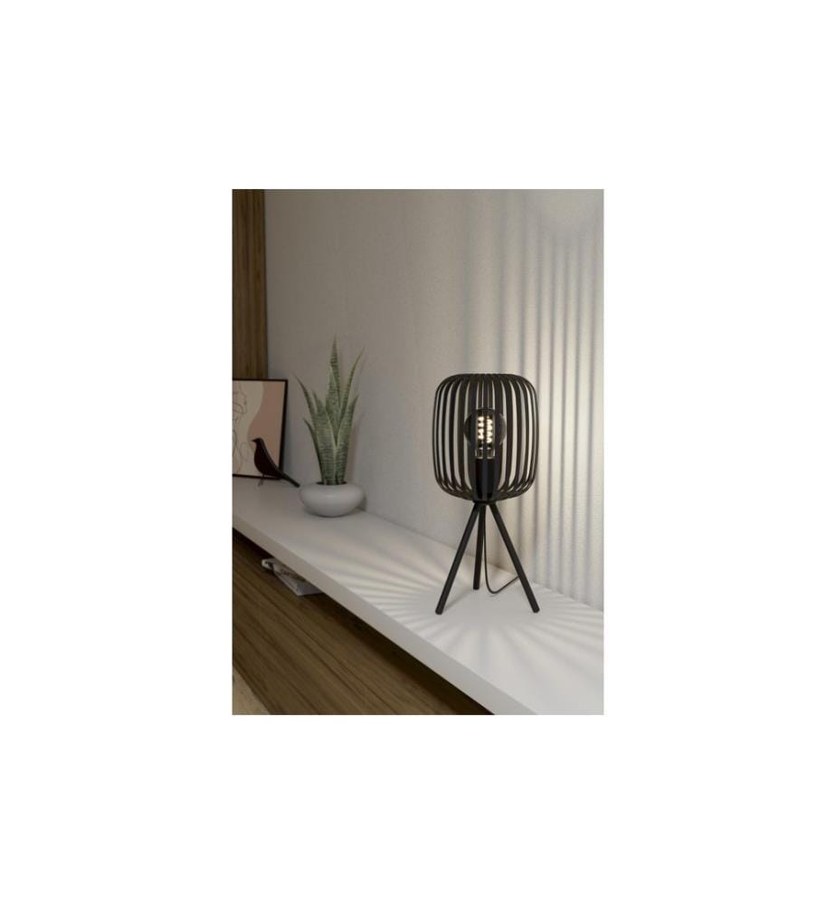 EGLO Luminaire Lampe de table Zigbee ROMAZZINA noir exkl. E27 1x40W
