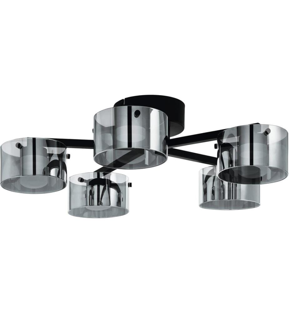 EGLO Leuchten LED-Deckenleuchte Copillos LED 5 x 5, 4W 3000K Silber