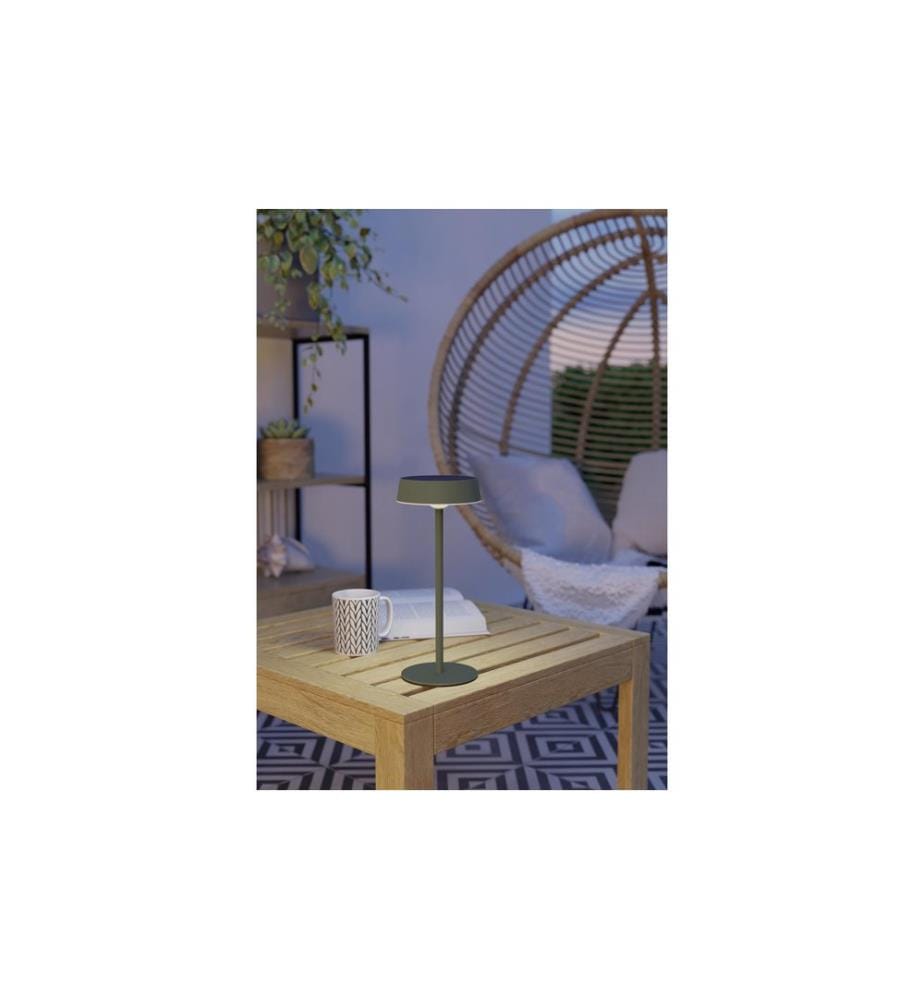 Lampe de table à batterie EGLO Simeri SOLAR-LED – Touch Vert