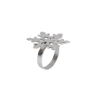 EGLO Serviette anneau Flocon de neige Argent