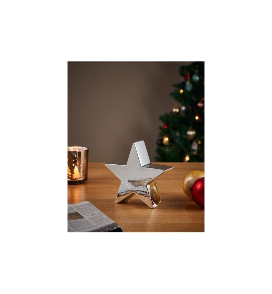 EGLO Aufsteller Stern Catacol 17.5 cm, Silber