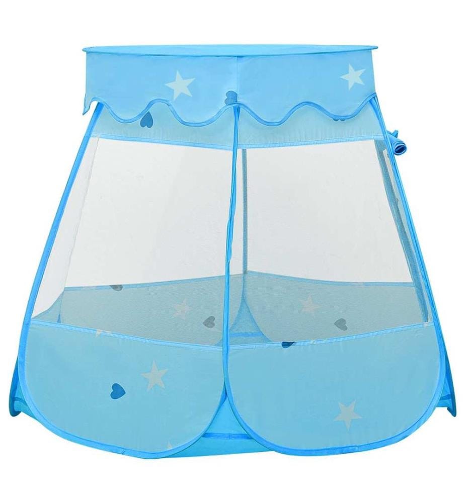 Tente de jeu pour enfants avec 250 balles Bleu 102x102x82 cm