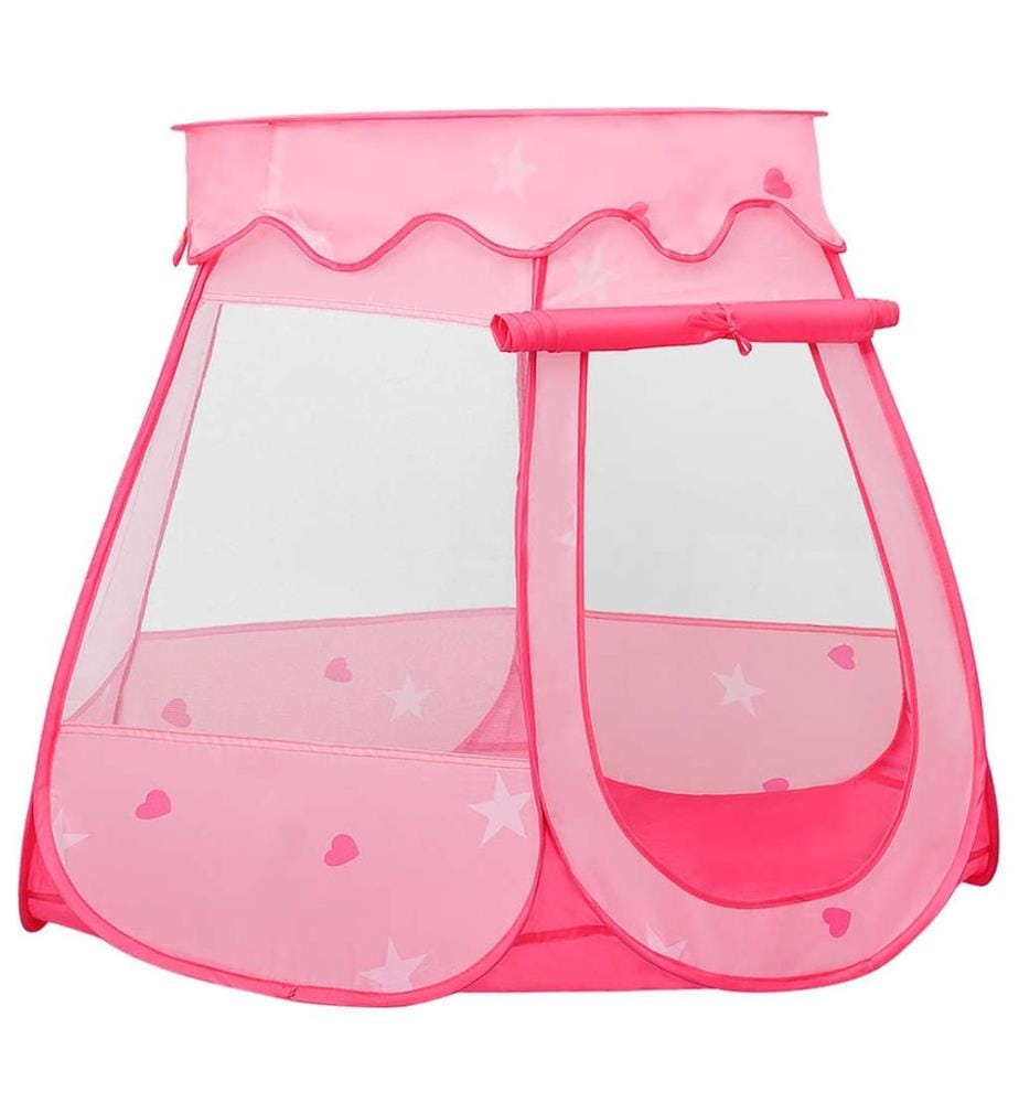 Kinder-Spielzelt mit 250 Bällen Rosa 102x102x82 cm